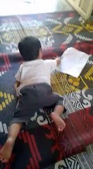Hussain is Trying to Write Some thing