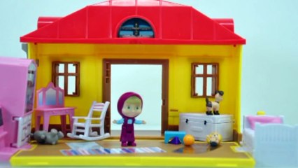 Masha and The Bear Toys stop motion Episode 1 - Супер Маша и собака