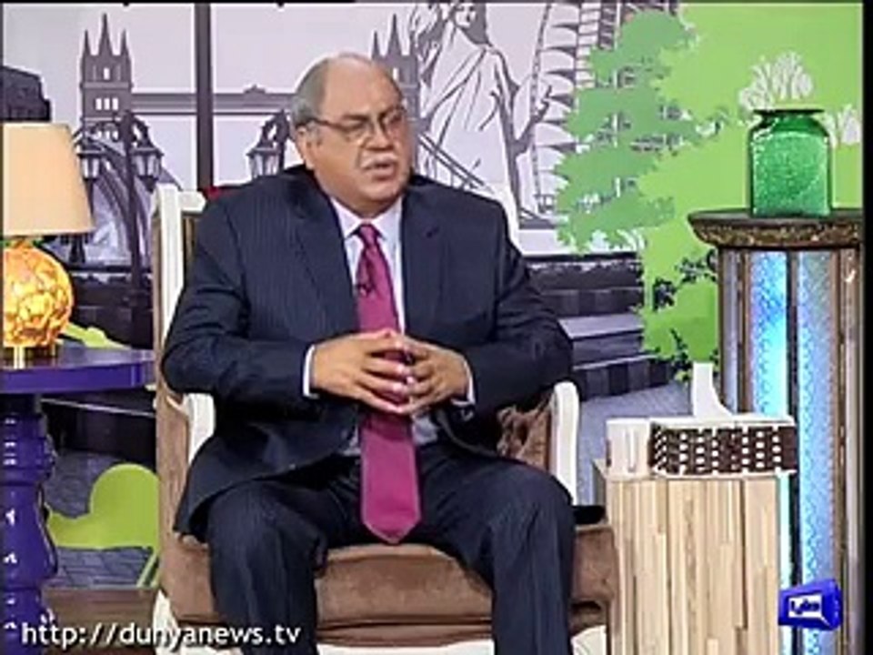 Najam Sethi (Dummy) leaves show over annoying question by Hasb-e-Haal team