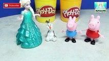 Halloween Peppa Pig George Trick or Treat Play-Doh Dressing up Queen Elsa & Zorro Costumes
