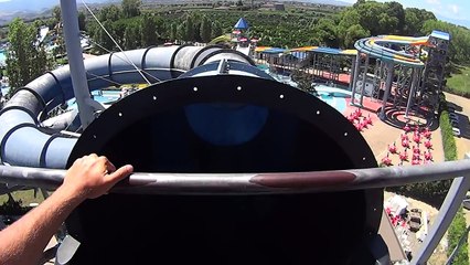 Black Polifemo Water Slide at Odissea 2000