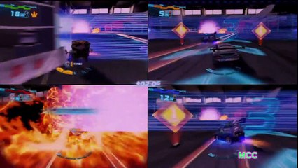 Cars 2 The Video Game CAMO vs NIGEL vs JEFF GORVETTE vs DJ By Disney Cars Toy Club