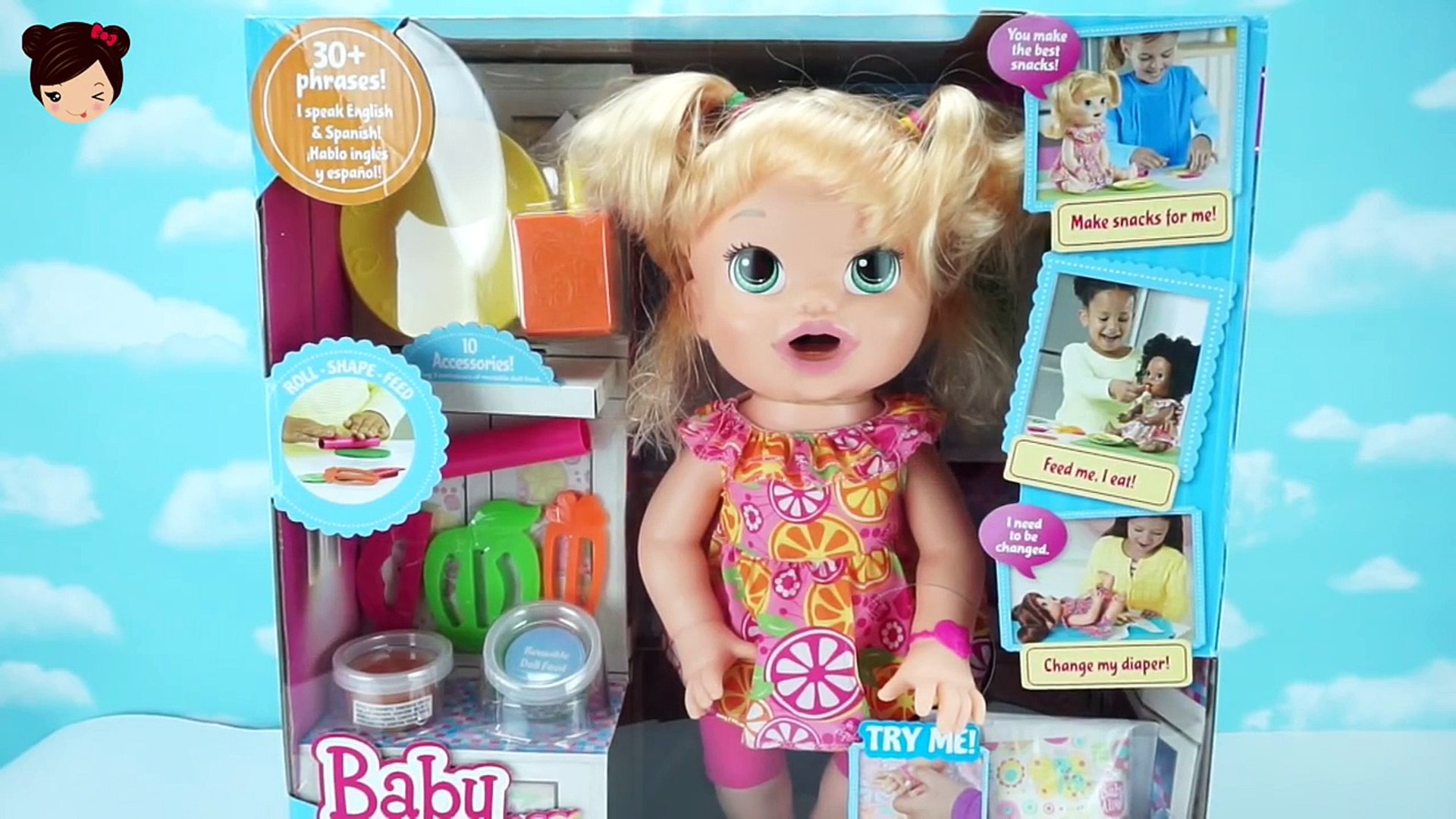 Bebe Alive Come Papilla de PLAY DOH - Sara Comiditas Divertidas Muñeca Baby  - video Dailymotion