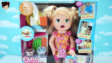 Bebe Alive Come Papilla de PLAY DOH - Sara Comiditas Divertidas Muñeca Baby