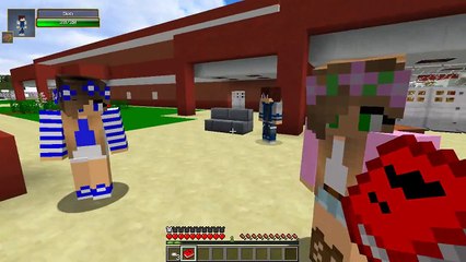 Minecraft School - THE SCHOOL BULLY FIGHT w/ Little Kelly