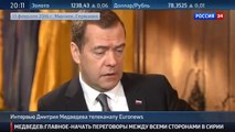 Syria, sanctions and political marginals: Dmitry Medvedevs interview with television channel EuroNews