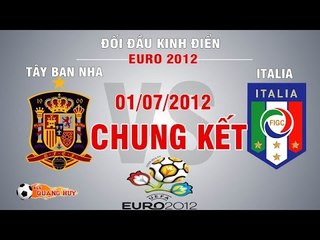 Tây Ban Nha vs Italia - Chung kết EURO 2012