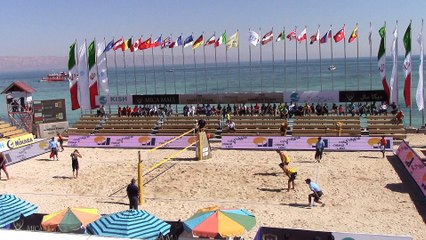 4 RUS vs POL 2-1 Stoyanovskiy/Yarzutkin vs Kadziola/Szalankiewicz (18-21, 21-14, 15-10)