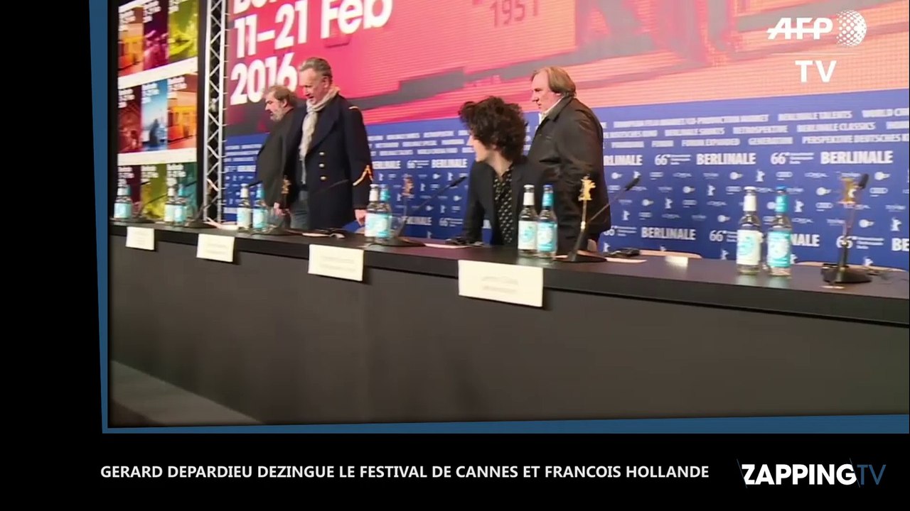 Gérard Depardieu : Son incroyable coup de gueule contre le Festival de Cannes et François Hollande ! (Vidéo)