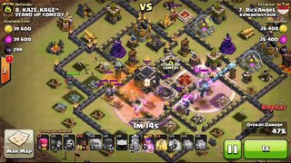 My Best War Strategy Gohowiwi TH9 - Clash Of Clans 2016