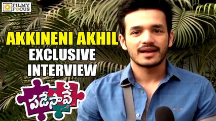 Akkineni Akhil about Padesave Movie : Exclusive Interview - Filmy Focus