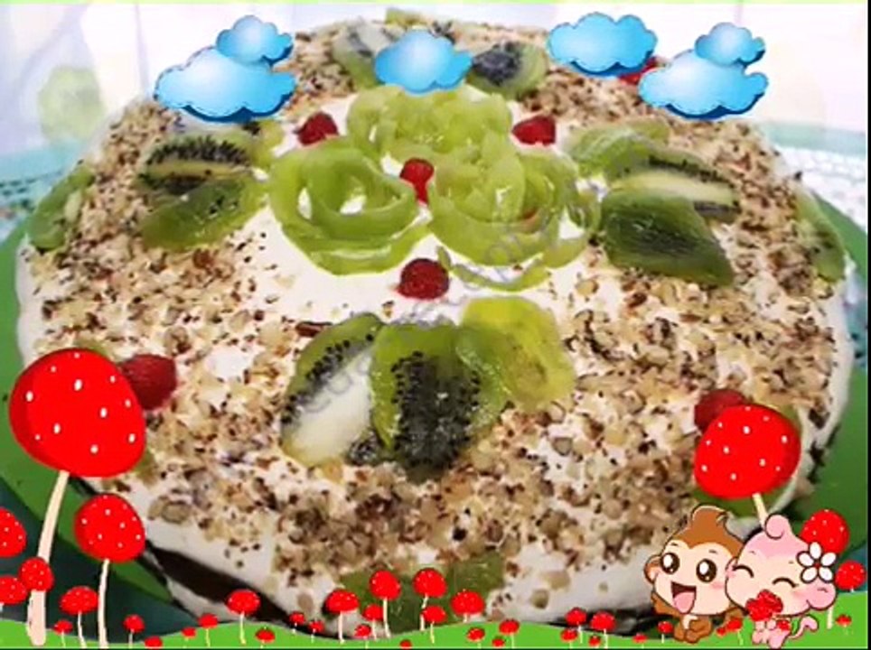 Пирог с киви