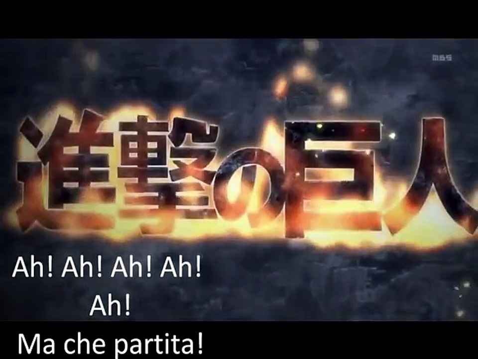 Se la sigla dell\'anime \'\'l\'attacco dei giganti\'\' fosse in italiano