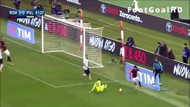 Mohamed Salah Amazing Second Goal - AS Roma vs Palermo 4-0 - 21_2_2016 [Serie A] (1)