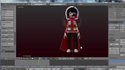 How to make a flowing cape in Blender 3D