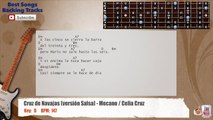 Cruz de Navajas (Versión Salsa) Mecano _ Celia Cruz Guitar Backing Track with chords and lyrics