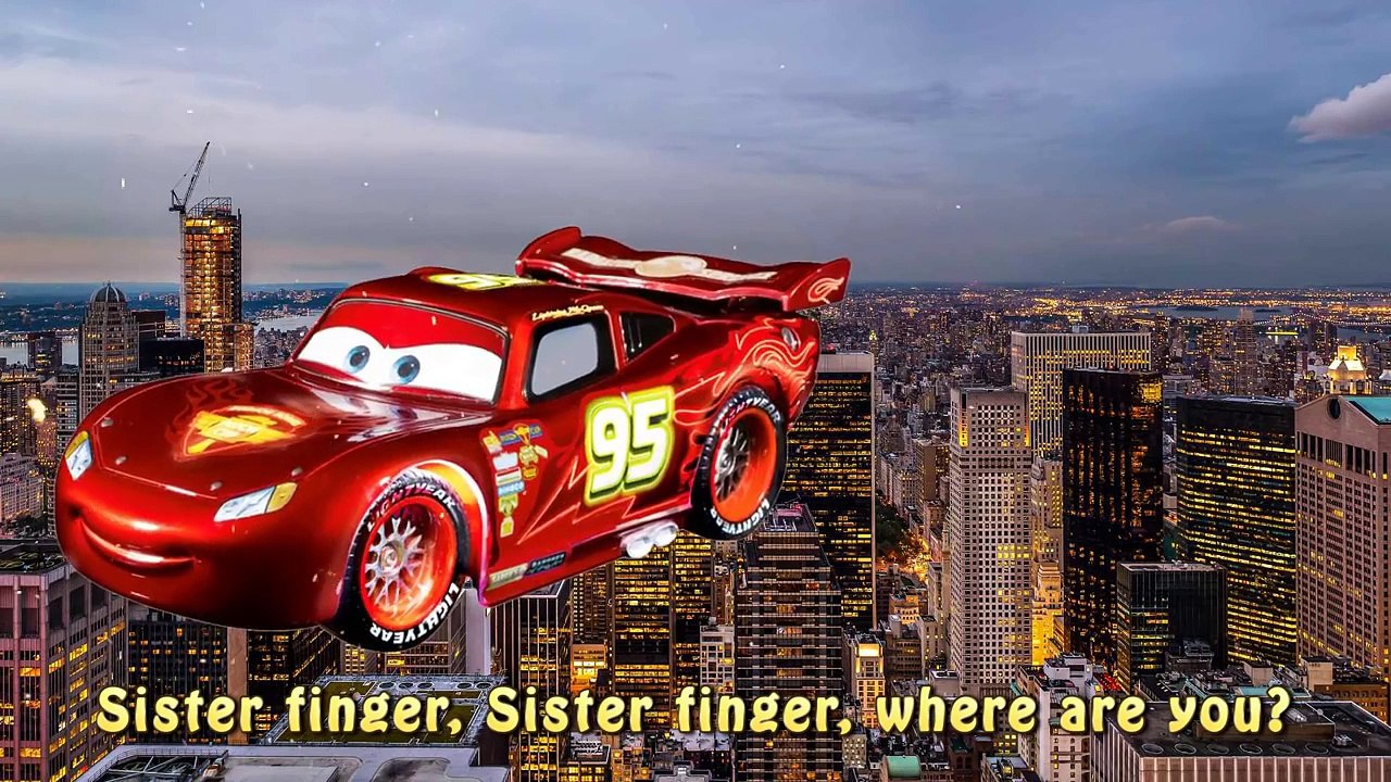 Disney Cars Pixar Spiderman Nursery Rhymes & Lightning McQueen Finger Family Songs for Children