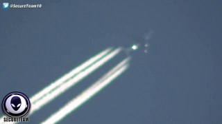 UFO Posing As A Plane Spooks Man Recording It