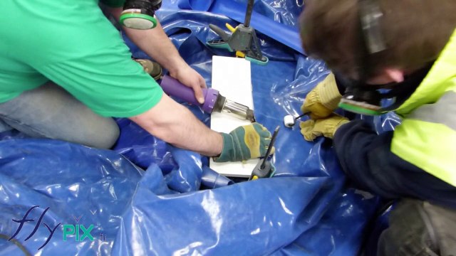 Réparation de structure gonflable: soudure haute fréquence