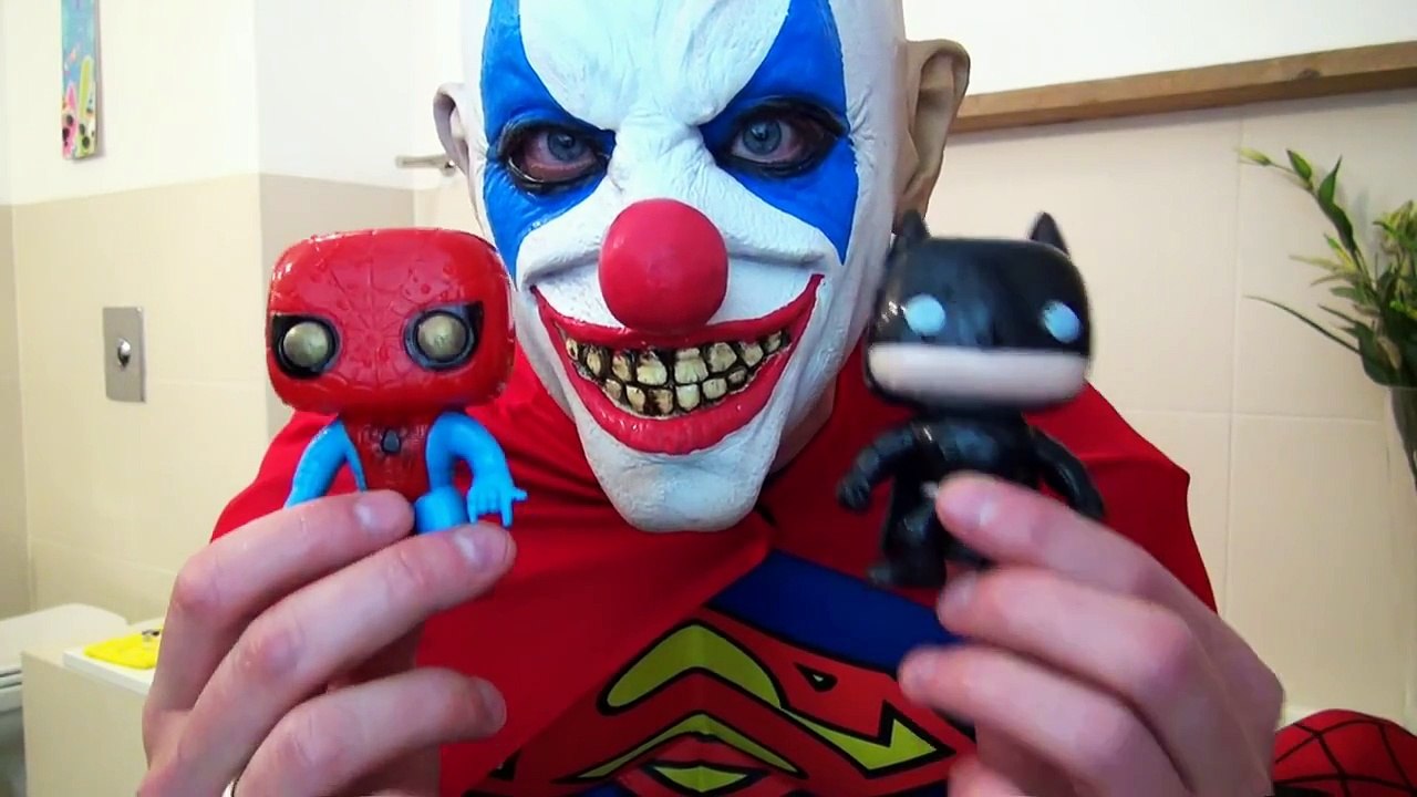 SPIDERMAN Bath Time In Real Life vs Clown Superman | SpiderMan BathTime prank Superhero Fun (SHMIRL)