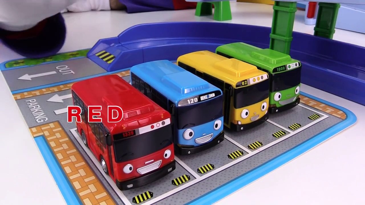 TAYO CATAPULT! Toy Cars Clown & Tayo Bus Garage Learn Colors Learn Numbers!