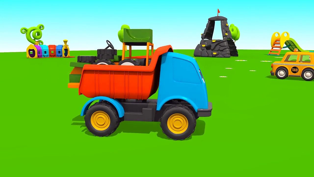 Leos LOADER / FORKLIFT TRUCK Kids 3D Construction Cartoons for Children Tutitu Cartoon s