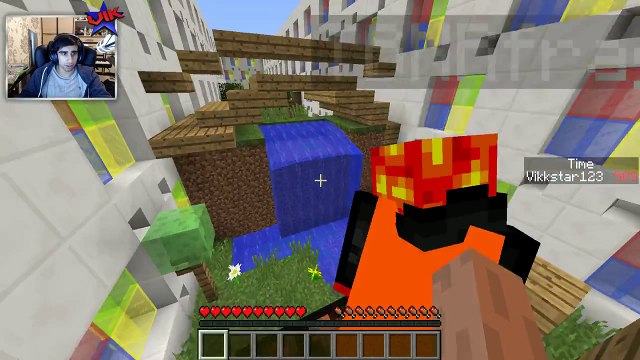 Minecraft SLIME WARPER PARKOUR with Vikkstar & Preston