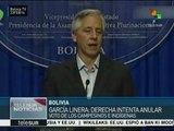 García Linera dice que la derecha intenta cometer fraude electoral