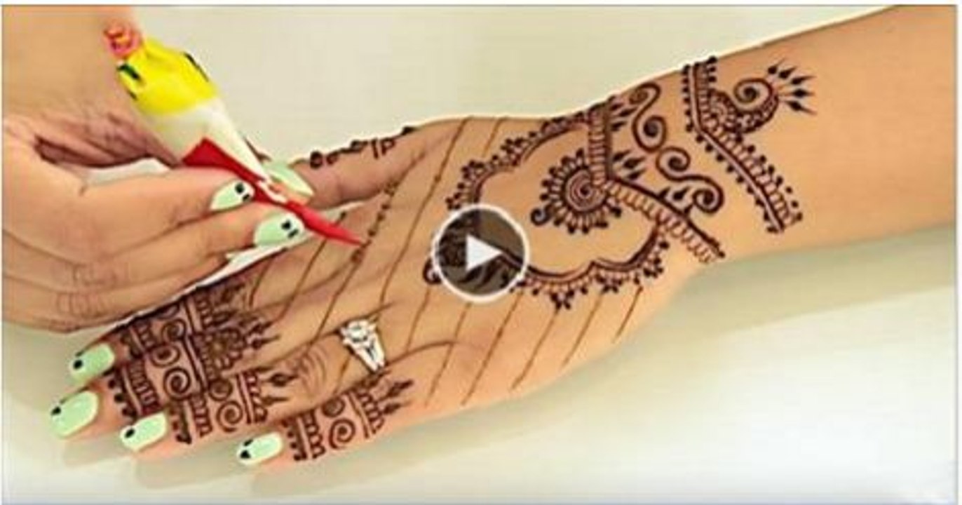How To Make Beautiful Henna At Home 2016 For Girls