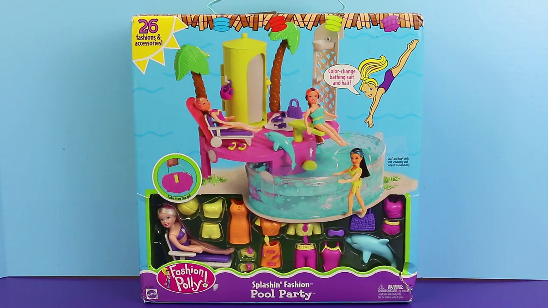 polly pocket splashin fashion pool party