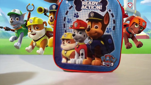Paw Patrol: bulldozer et toboggan | Sac à dos et jouets Pat Patrouille dessin animé en français