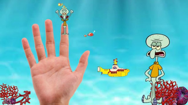 SpongeBob SquarePants Finger Family Song Nursery Rhymes | SpongeBob Songs Cartoon Baby Learning Song