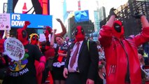 DEADPOOL DANCE PARTY in Times Square (Flash Mob) - Real Life Superhero Parody