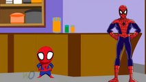 Spiderman Johney Johney Yes Papa | 3D Animated Johney Yes Papa Songs | HD Version Cartoon