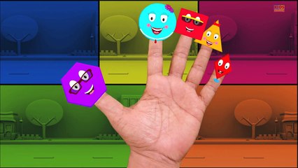 Shapes Finger Family  Nursery rhymes  Kids Songs