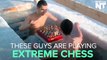 Russian Swimmers Play Chess While Submerged In Ice Water