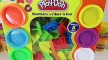 Play-Doh Lære å Telle med Spille Deigen Tall, Bokstaver n Fun Pedagogisk Playset for Barn!