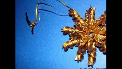 Ёлочные игрушки из макарон