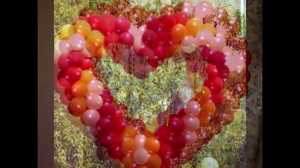 Сердечки из воздушных шариков