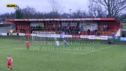 Goal Keeper scores from drop kick in injury time.