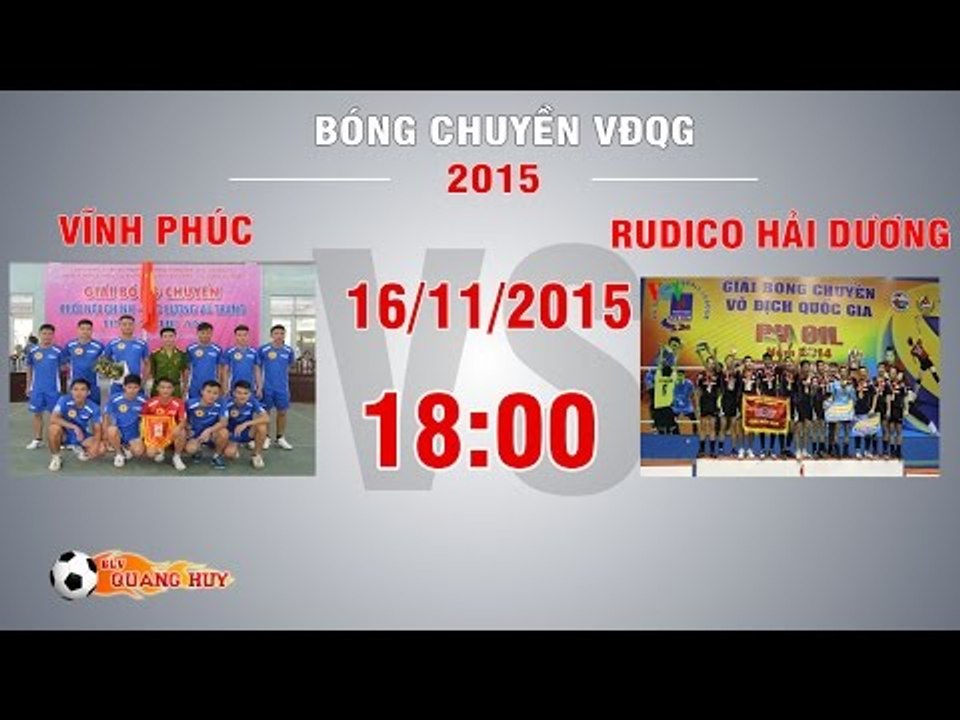 Vĩnh Phúc - Rudico Hải Dương - Giải BC VĐQG 2015 | FULL