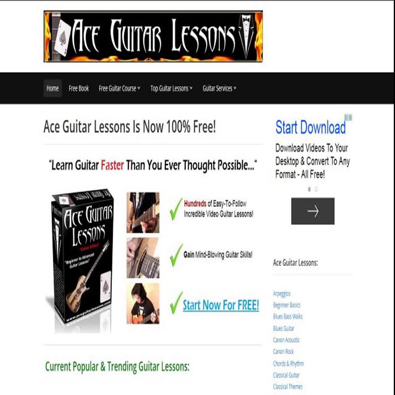 Ace Guitar Lessons – Online Video Guitar Lesson Memberships.