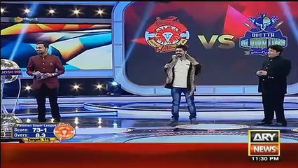 Intense Between Ali Hassan and Waseem Badami in a Live Show