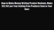 [PDF] How to Make Money Writing Product Reviews: Make $57192 per Year Getting Free Products