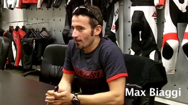Max Biaggi at Dainese