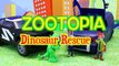 Zootopia Movie Toys Judy Hopps & Nick Catch Dinosaur in Jail with Police Car DisneyCarToys