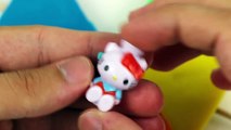 Play Doh Surprise Eggs opening Peppa Pig Cars Frozen Disney lollipops Toys