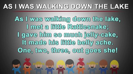 As I Was Walking Down The Lake | | Kids Poem English |Nursery Rhymes Songs With Lyrics and Action