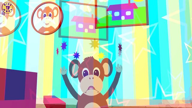 FIVE LITTLE MONKEYS - Jumping On The Bed - Nursery Rhymes, Crazy Monkeys, Song For Kids&Toddlers