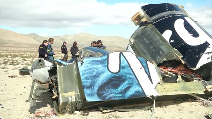 Crash Scene Of Virgin Galactic's SpaceShipTwo In Mojave, CA